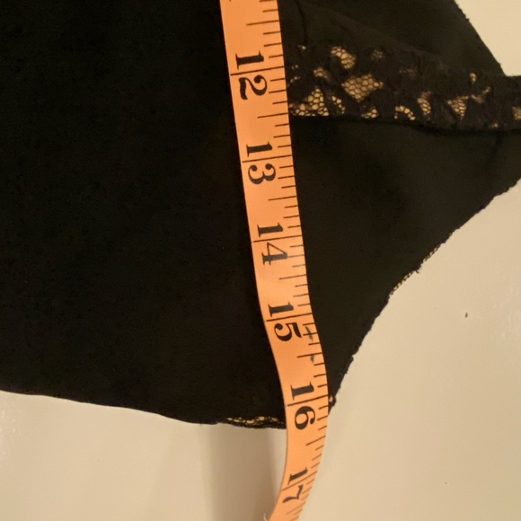 BCBGMaxAzria Corset Crepe Lace Trim Tank - Picture 9 of 9